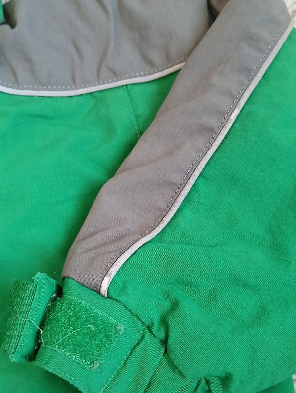 Hanna Andersson Boys Fleece-Lined Hooded Winter Jacket Green Gray Size 90 (2T) - Picture 3 of 9